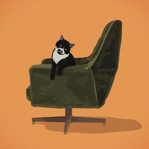 Cat in Chair no 4